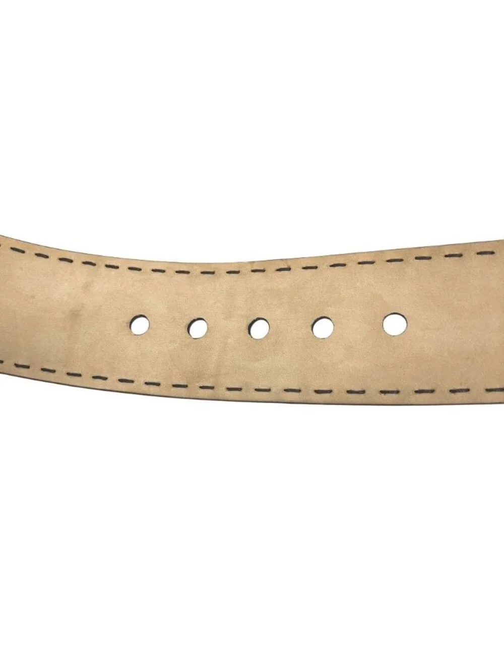 Prada Wide Belt Buckle Suede Leather Waist 85/34 Black